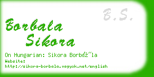 borbala sikora business card